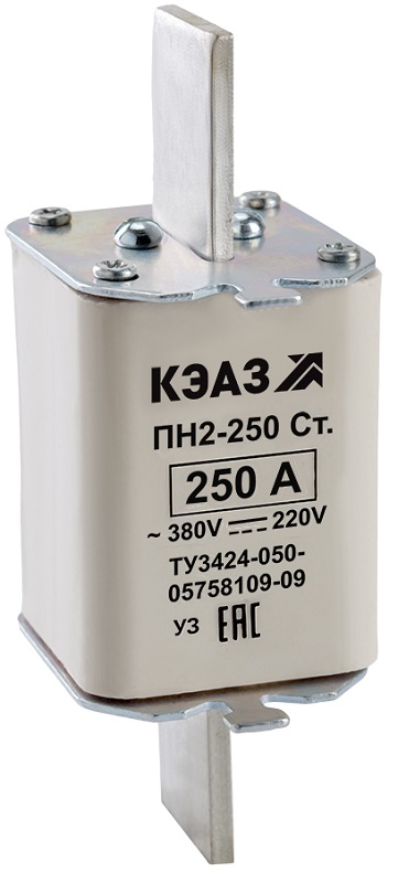 Вставка плавкая предохранителя Кэаз ПН2-250-С 200А фото Вставка плавкая предохранителя Кэаз ПН2-250-С 200А картинка